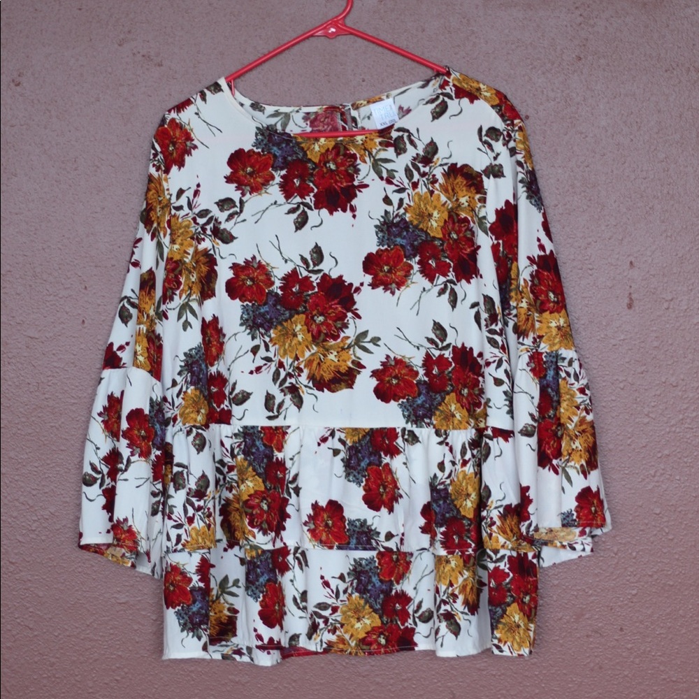 Floral Peplum Top